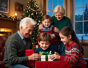 家庭圣诞节摄影